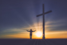 cross sunrise sky logo